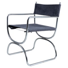 Steel and velvet director’s chair, 1930