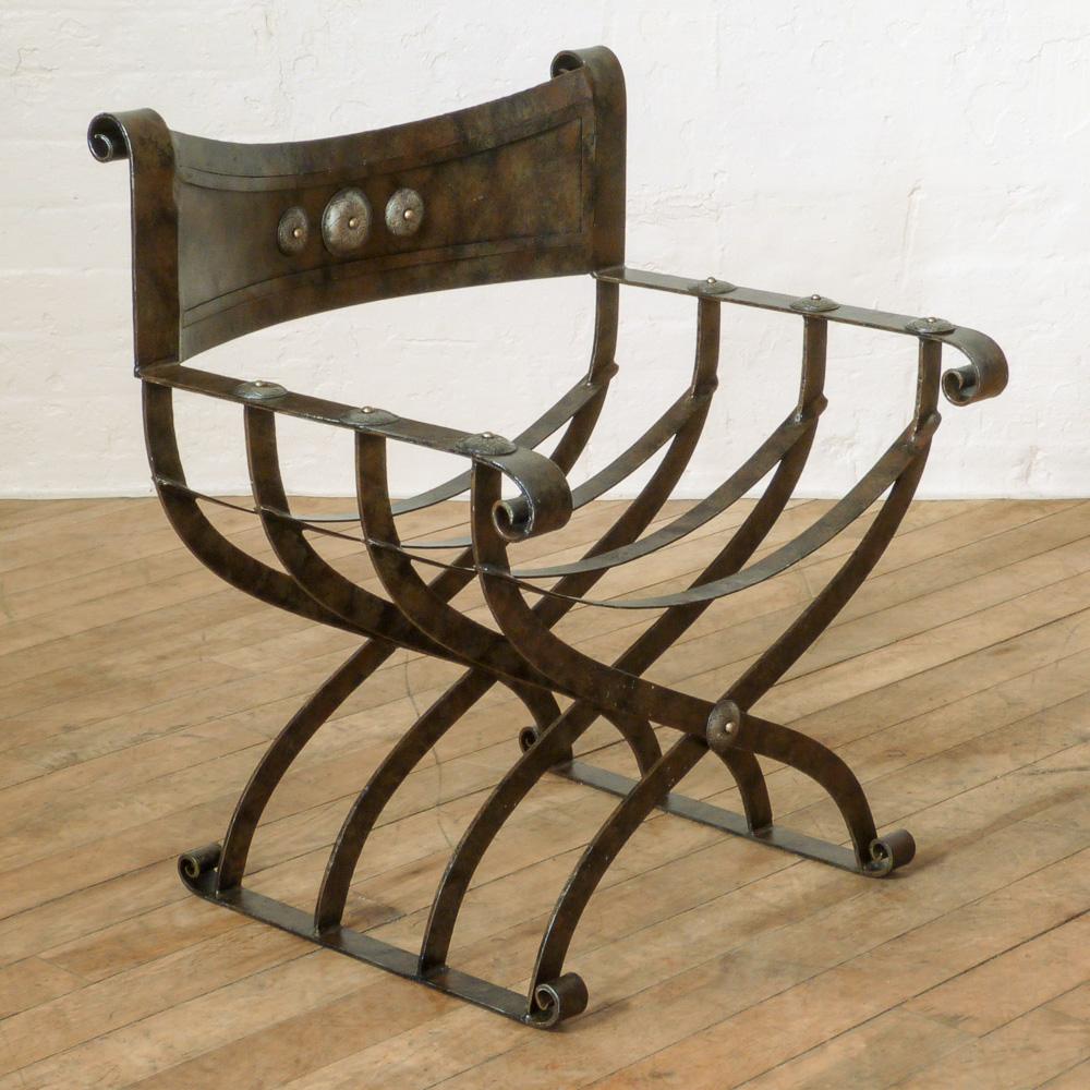 Steel Armchair For Sale 3