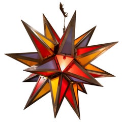 Steel Bakelite Star Pendant Light