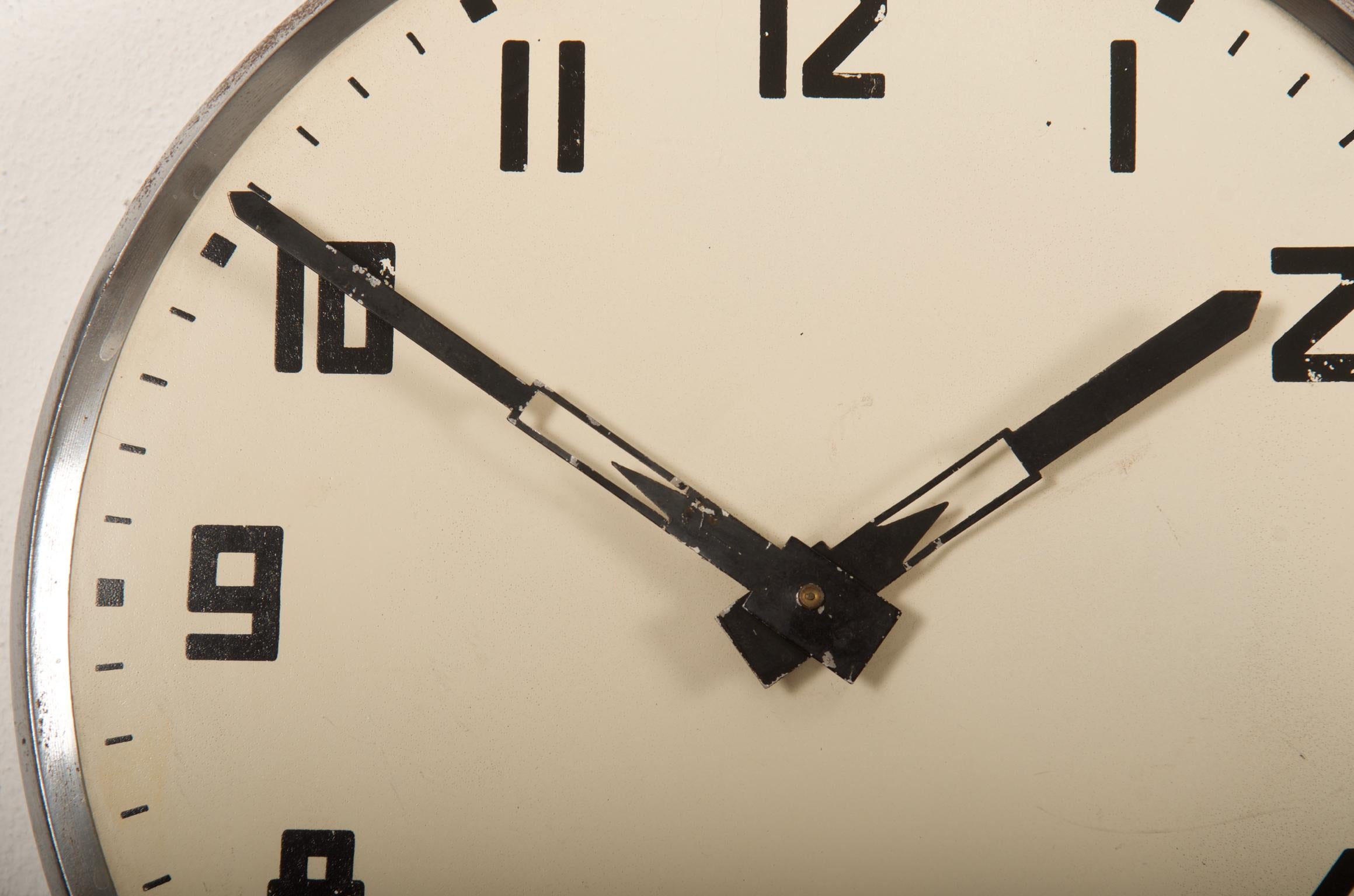 Industrial Steel Bauhaus Wall Clock