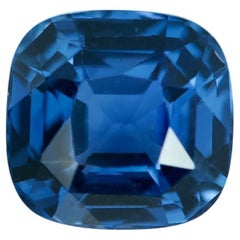 Steel Blue Sapphire 2.80 ct Cushion Natural Heated, Loose Gemstone