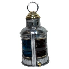 Steel Boat Lantern with Brass Top