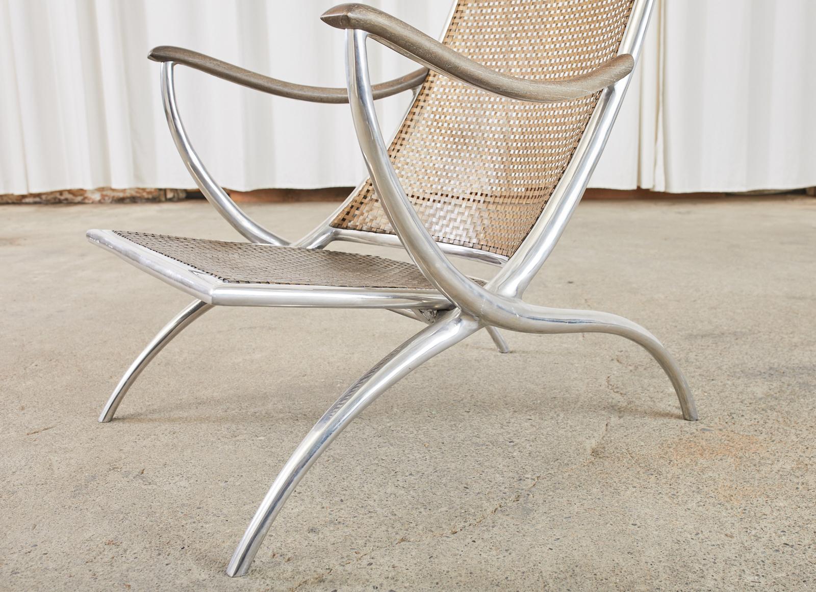 Steel Bronze Turku Lounge Chairs by Ironies For Sale 4