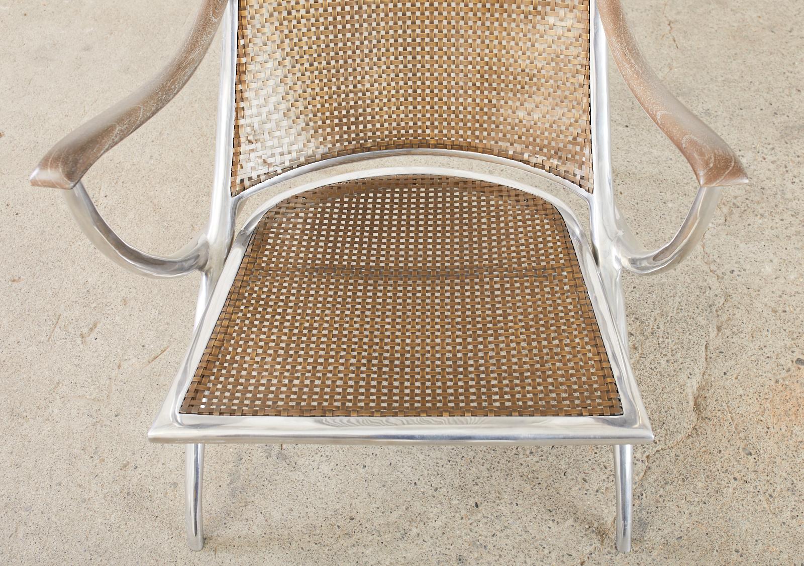 Steel Bronze Turku Lounge Chairs by Ironies For Sale 5