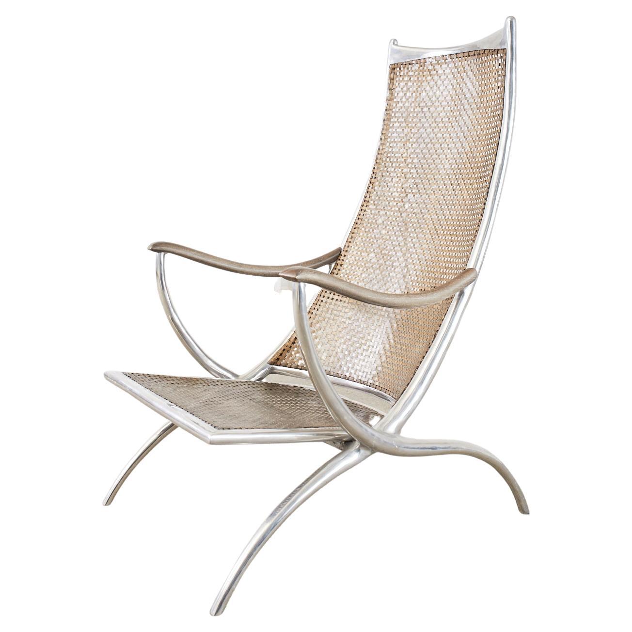 Steel Bronze Turku Lounge Chairs by Ironies For Sale