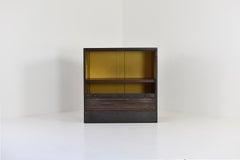 Steel Cabinet with Drop Front Tambour Door from the 1920s