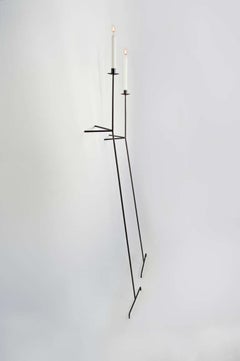 Steel Candle Wall Sconces “Font Albe”
