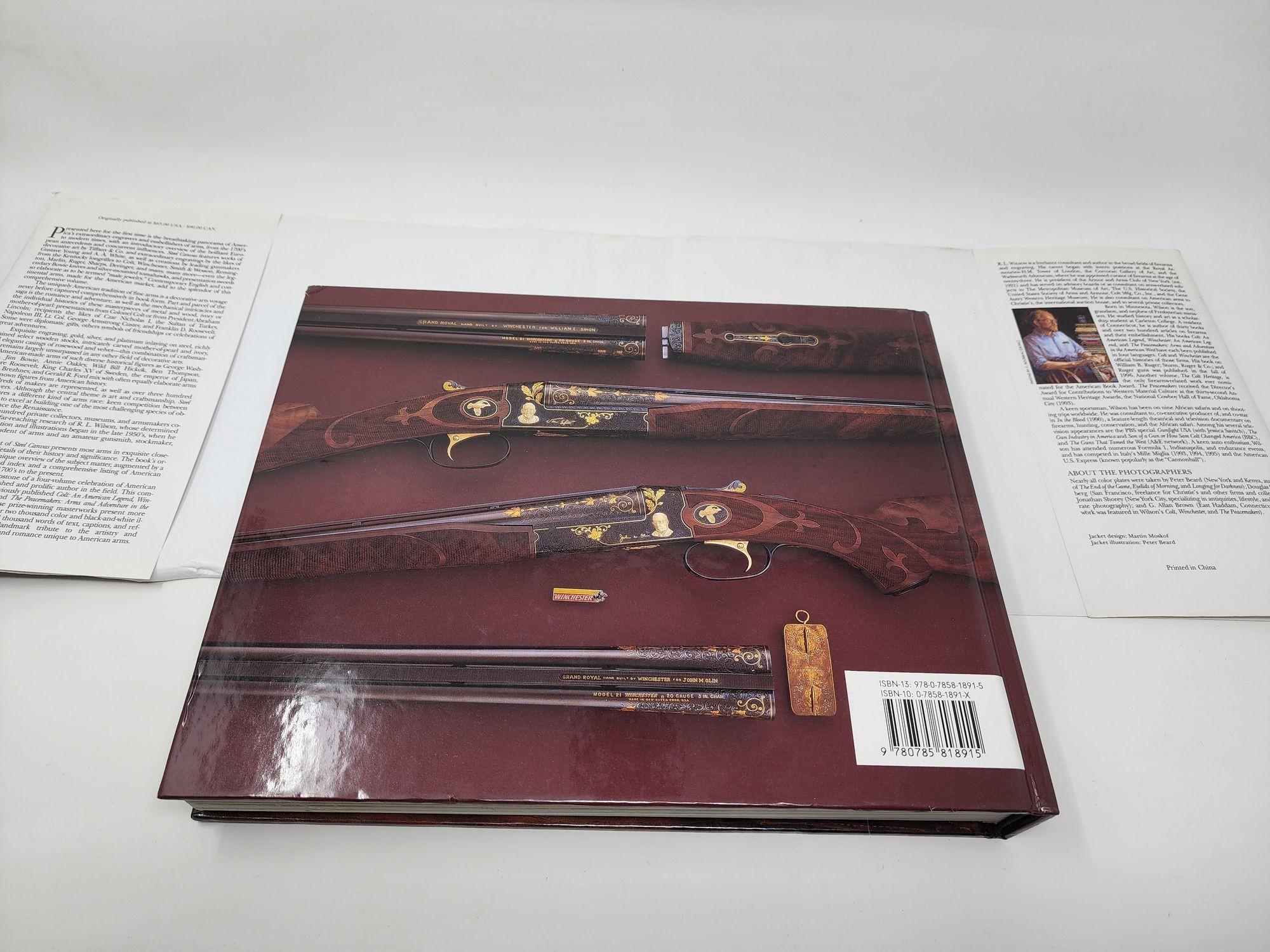 Artisanat Steel Canvas The Art of American Arms Hardcover Book (en anglais) en vente