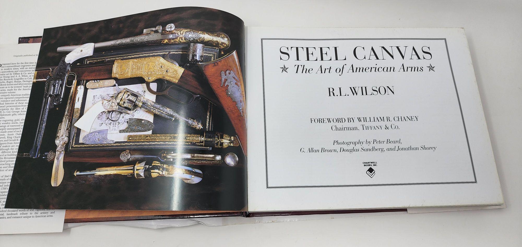 Steel Canvas The Art of American Arms Hardcover Book In Good Condition For Sale In North Hollywood, CA