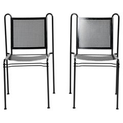 Pair of Steel Chairs by Lindau & Lindekrantz for Lammhults, 1970s
