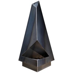 Steel Chiminea Fire Pit Outdoor Fireplace