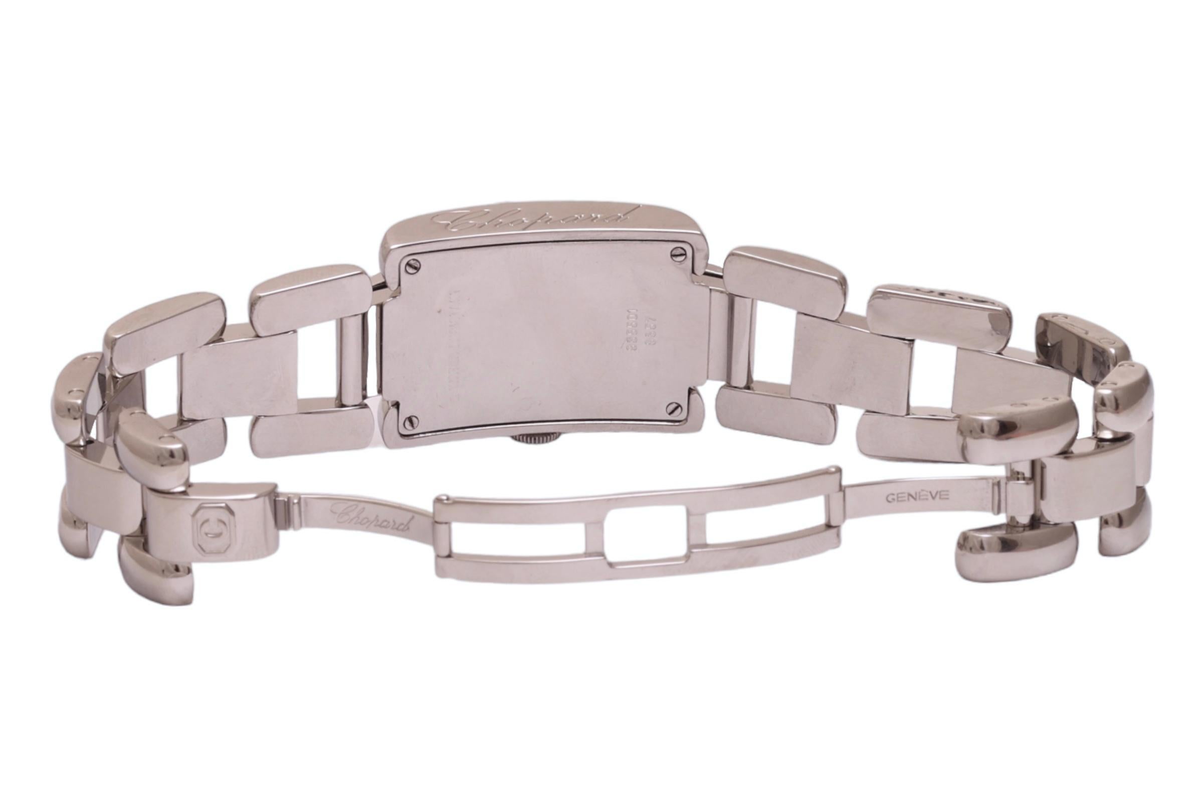 Steel Chopard La Strada 8357 Ladies Wristwatch With Chopard Box For Sale 4