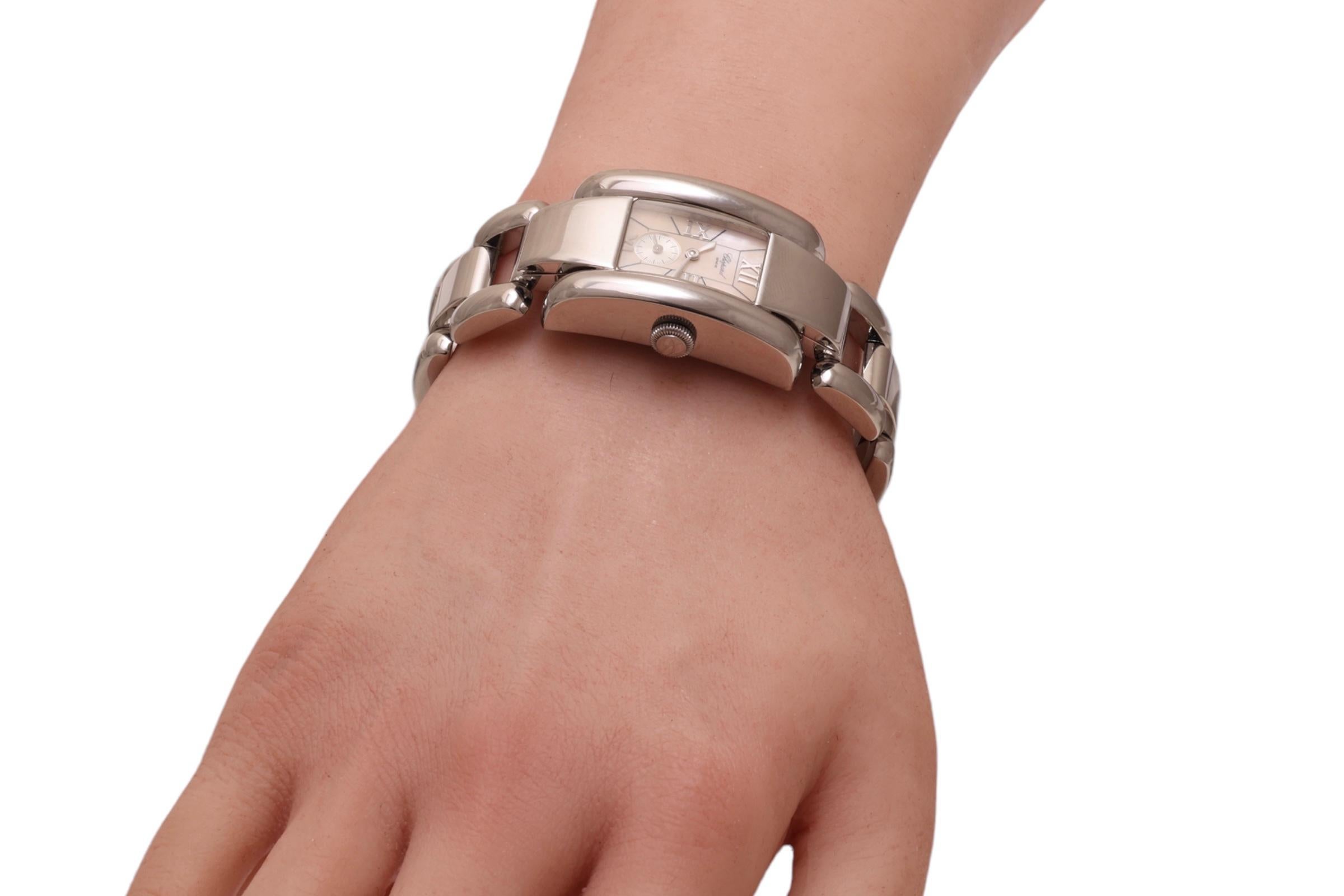 Steel Chopard La Strada 8357 Ladies Wristwatch With Chopard Box For Sale 5