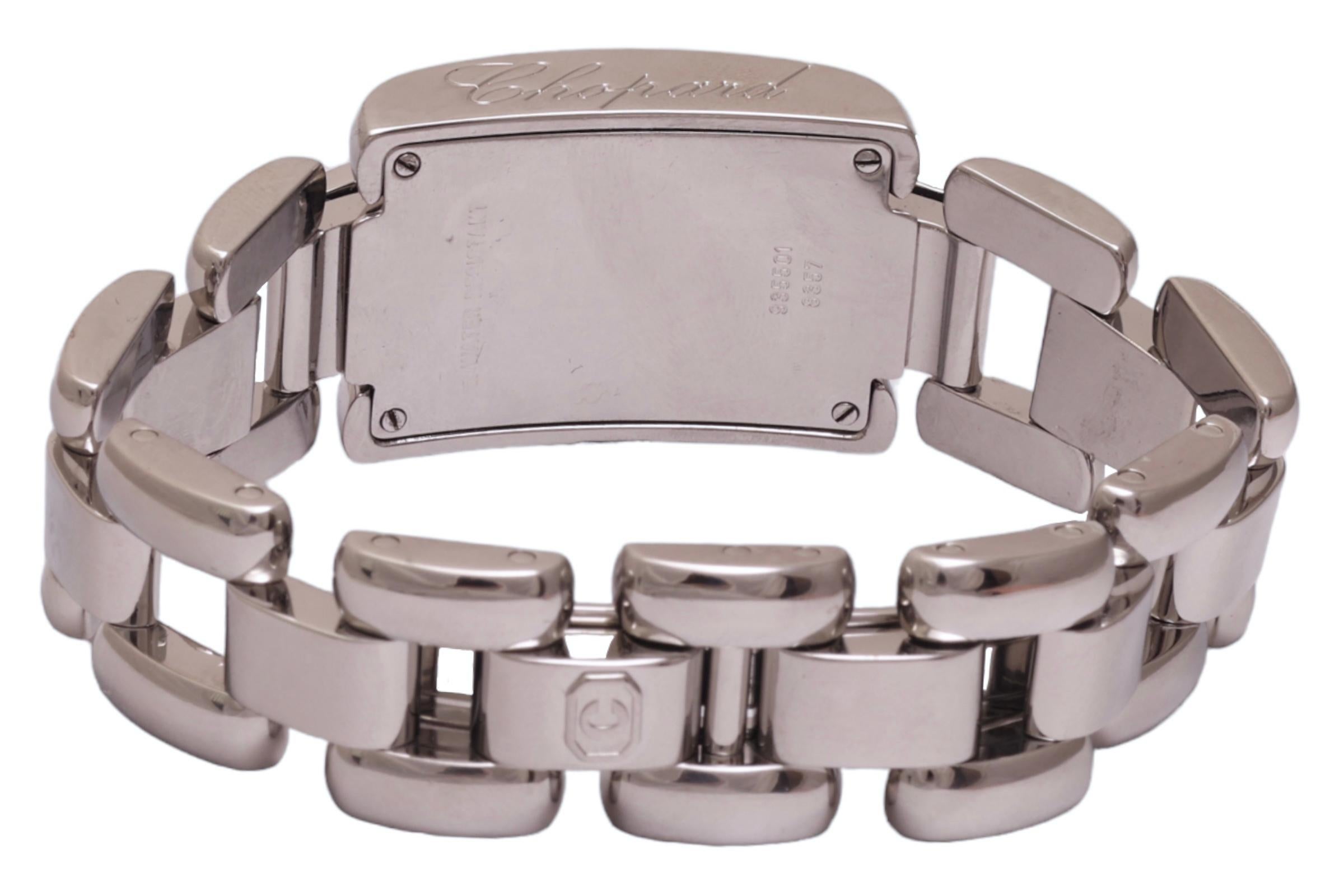 Steel Chopard La Strada 8357 Ladies Wristwatch With Chopard Box For Sale 2