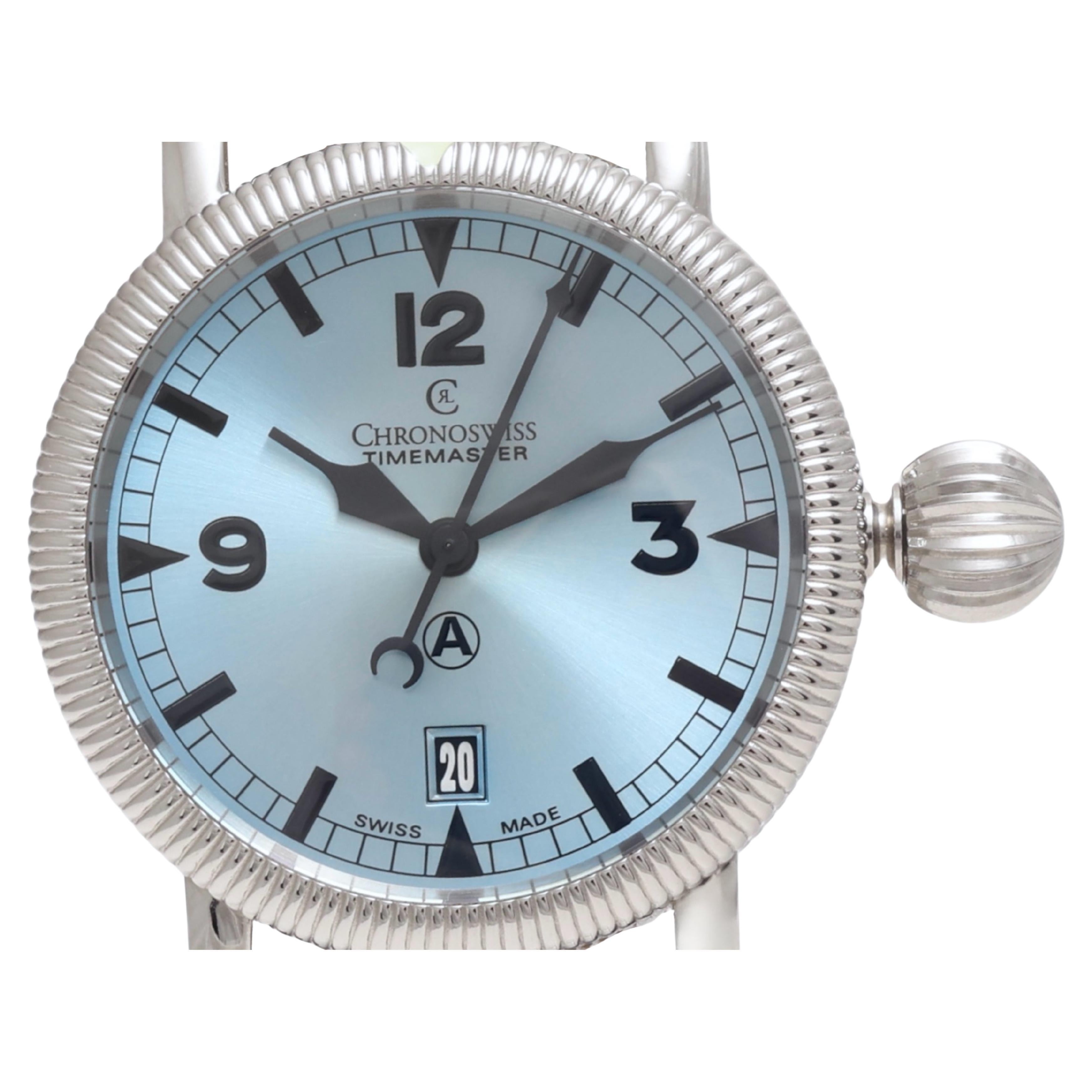 Steel Chronoswiss Timemaster Automatic Wrist Watch LNIB
