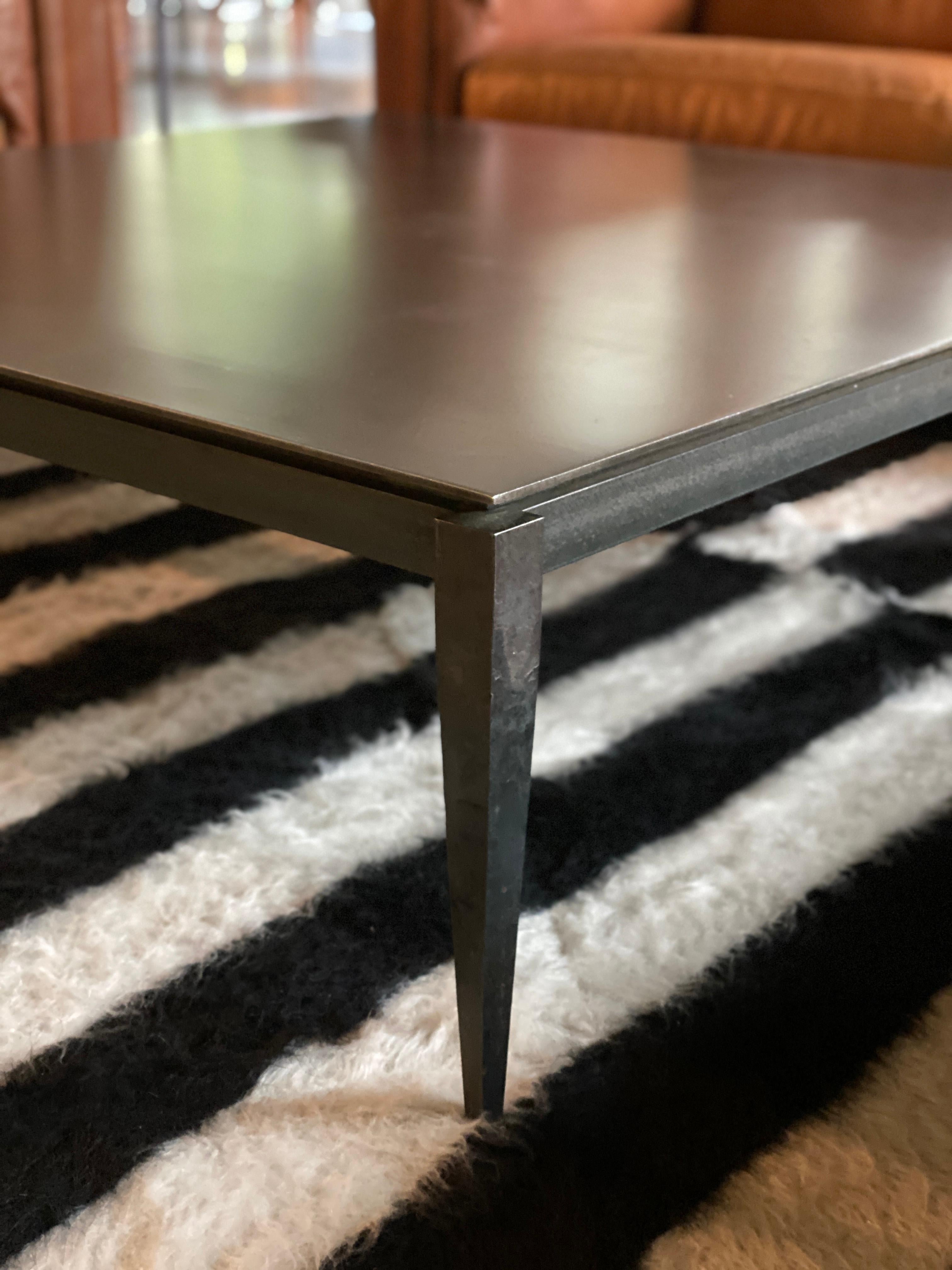Steel Cocktail Table by Idir Mecibah, Belgium, 1990 In Good Condition In Austin, TX