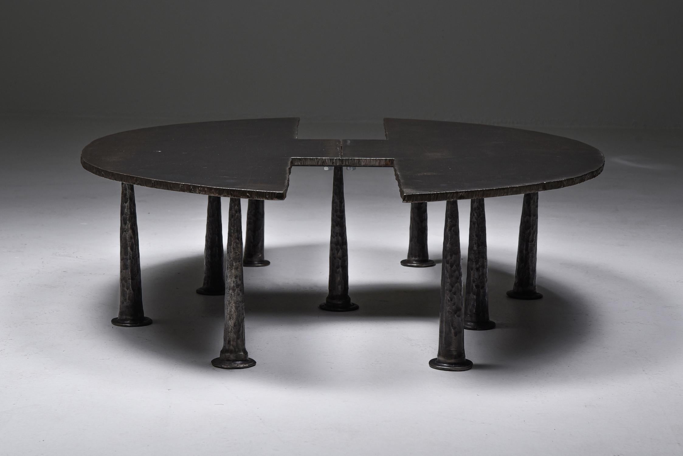 Belgian Steel Coffee Table 'Resourcer 1' by Thomas Serruys