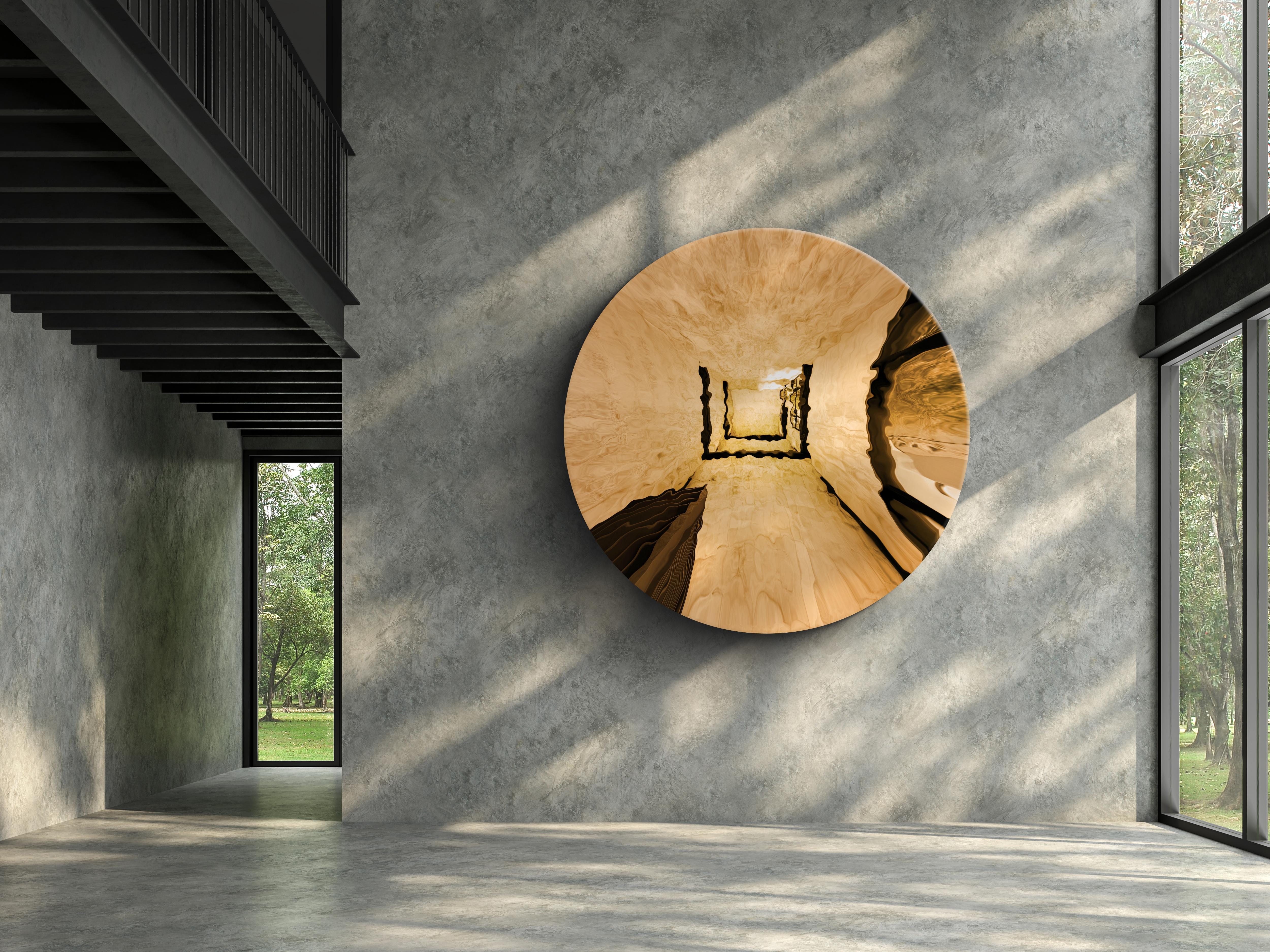 Contemporary Steel Concave Wall Mirror 100cms/39.3