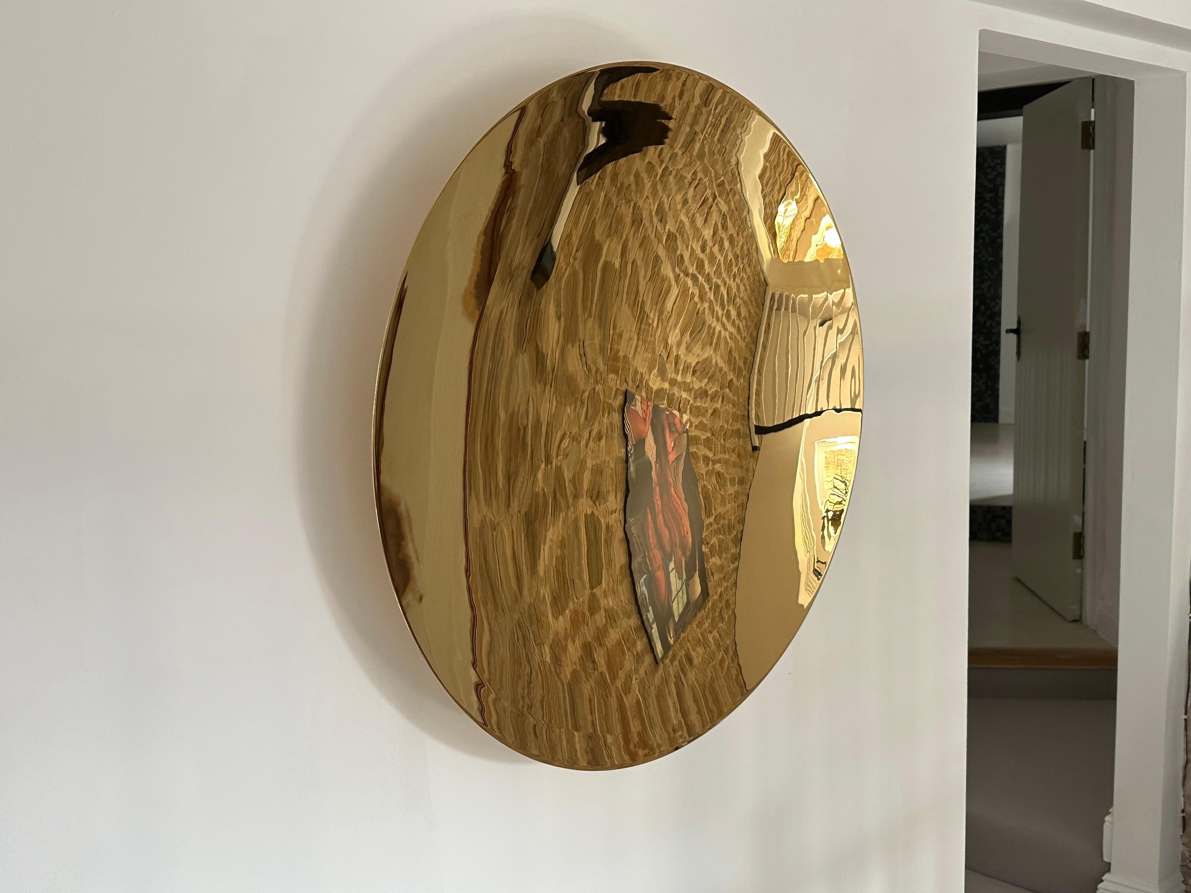 Miroir mural concave en acier 140 cm (55.1