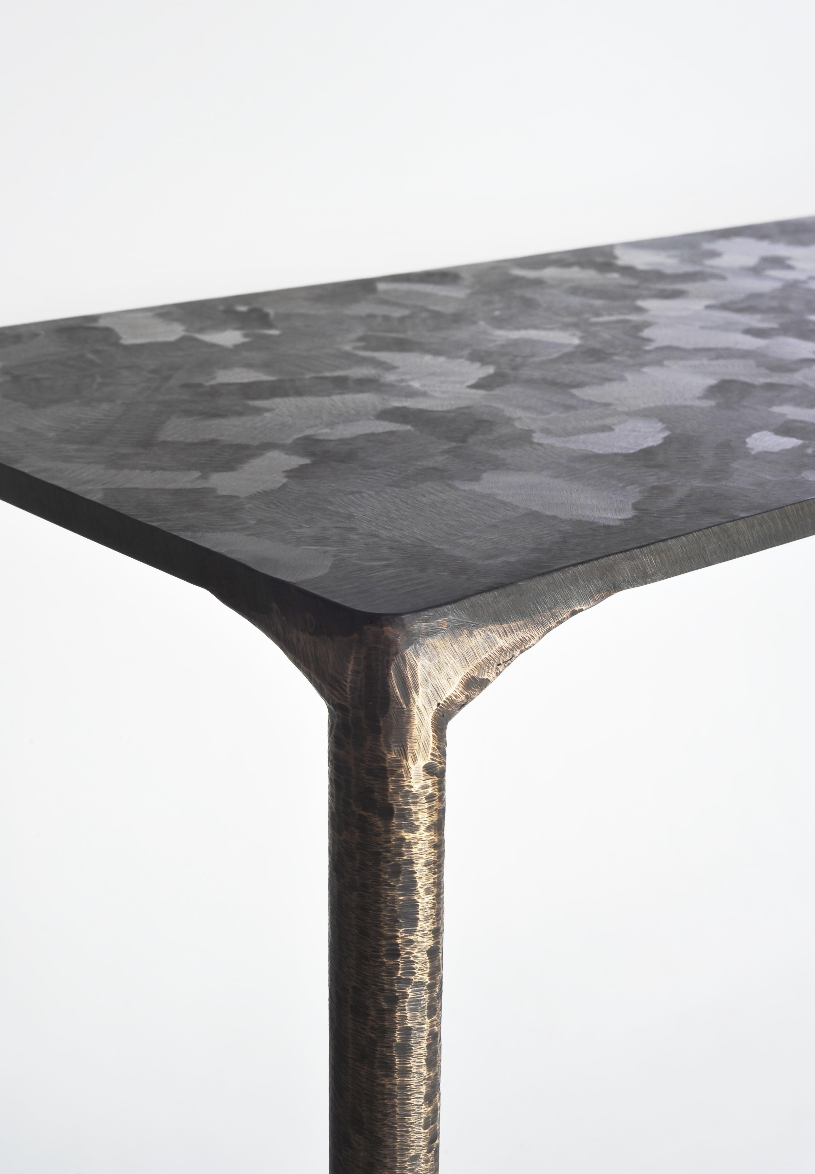 Steel Console by Lukasz Friedrich In New Condition In Geneve, CH