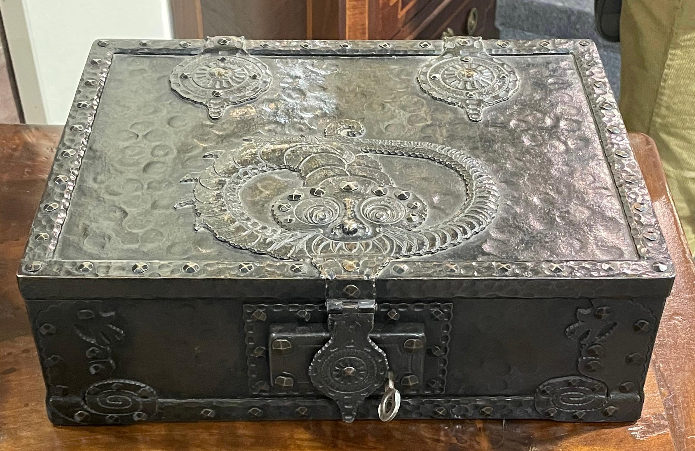 Steel Decorative Box, Italy, 19th Century For Sale 1