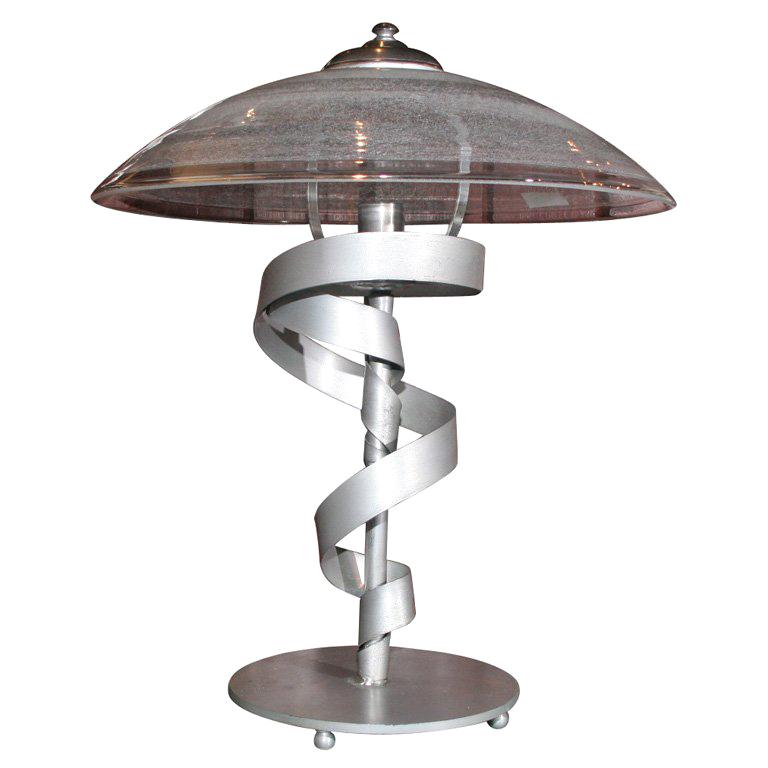 Steel Desk Lamp For Sale at 1stDibs