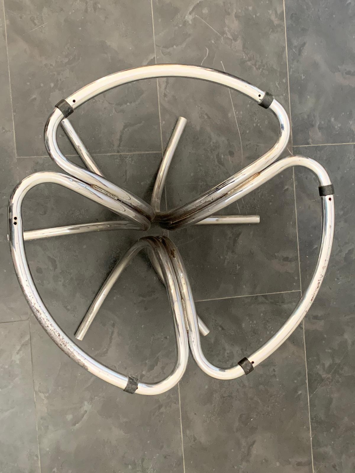 Base de table à manger en acier, années 1960 Bon état - En vente à Montelabbate, PU