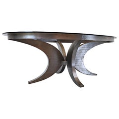 Mid-Century Modern Steel Dining Table