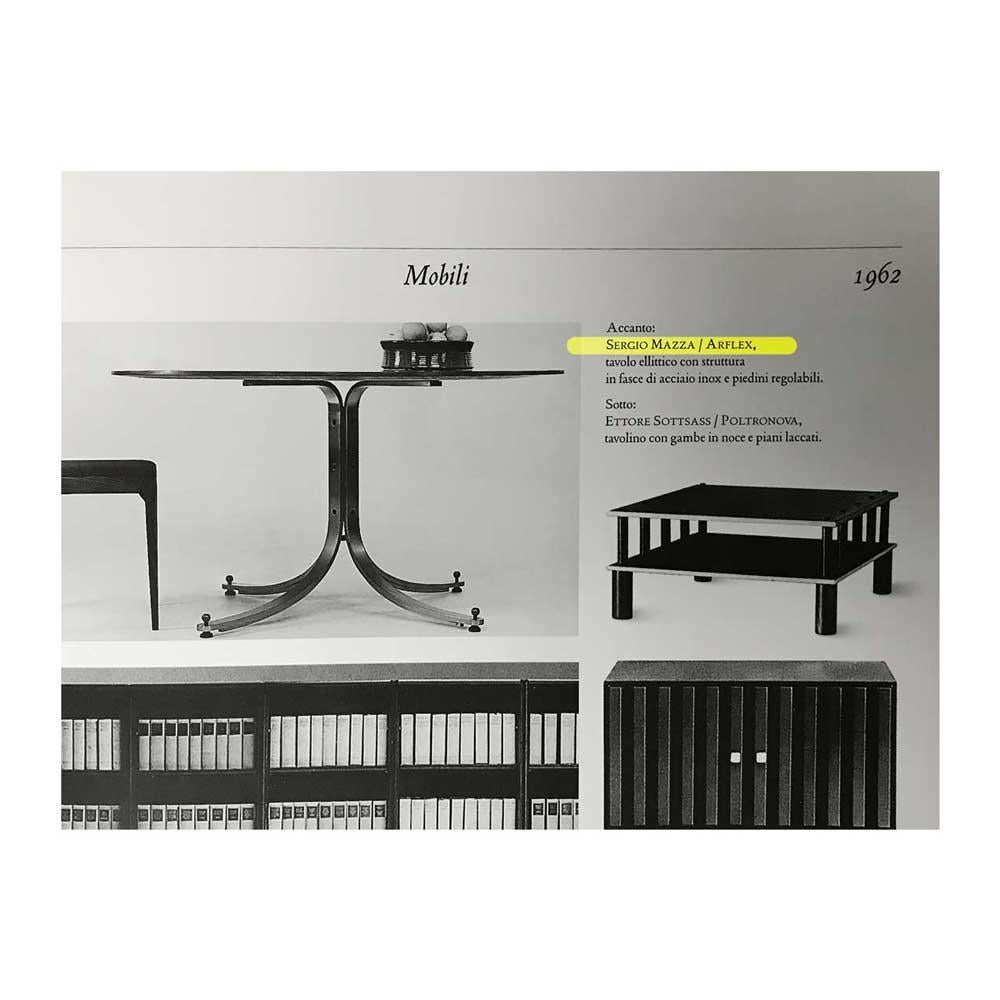 Esstisch aus Stahl, Sergio Mazza für Arflex im Zustand „Gut“ im Angebot in Milano, IT