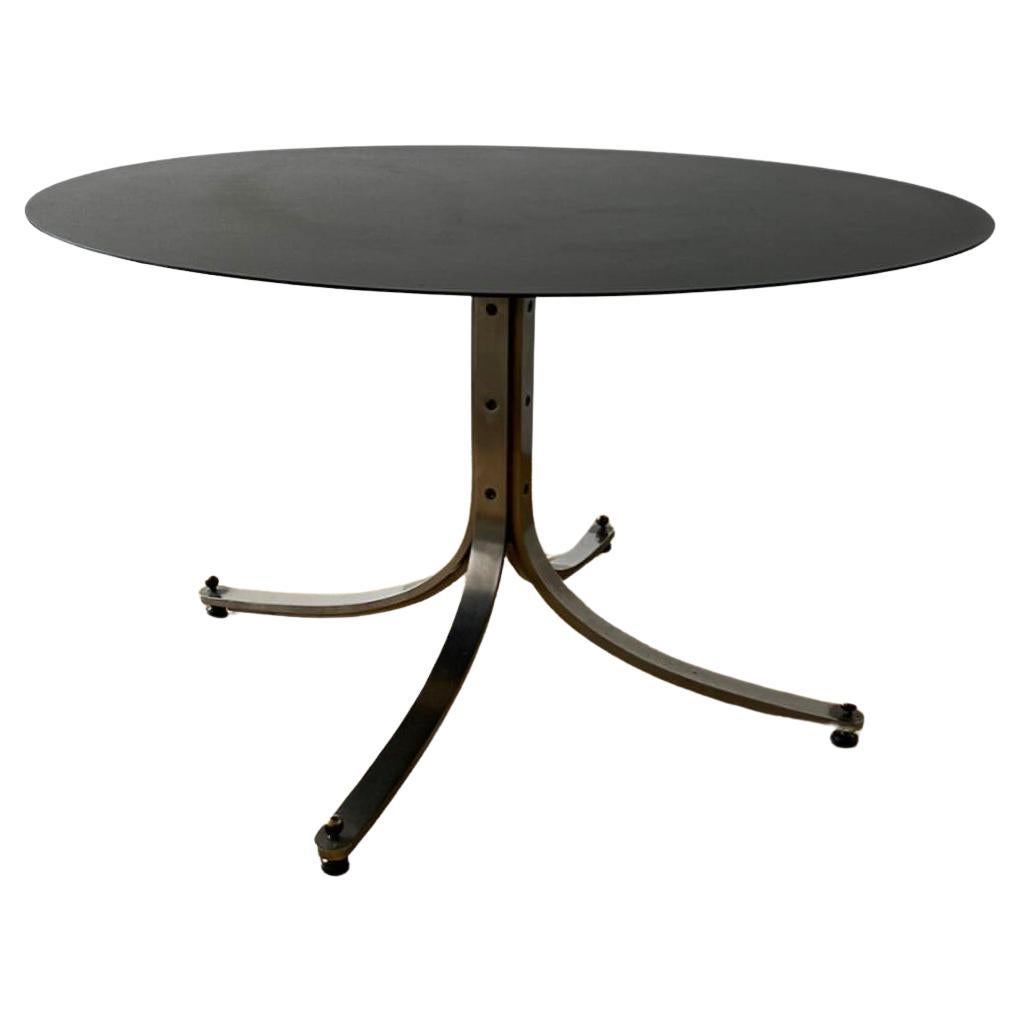 Steel Dining Table, Sergio Mazza for Arflex For Sale