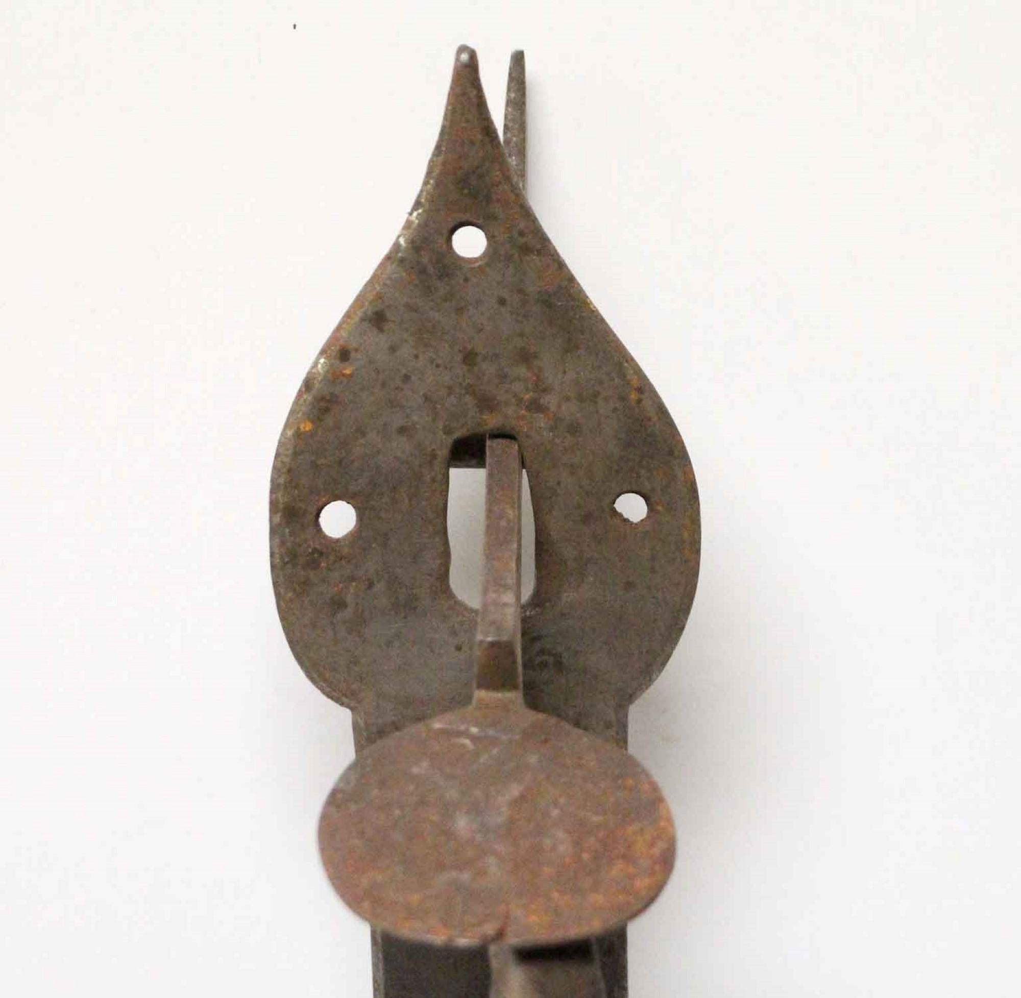 Stahl-Türgriff aus Stahl im Arts and Crafts-Stil mit Daumengiebel (amerikanisch) im Angebot