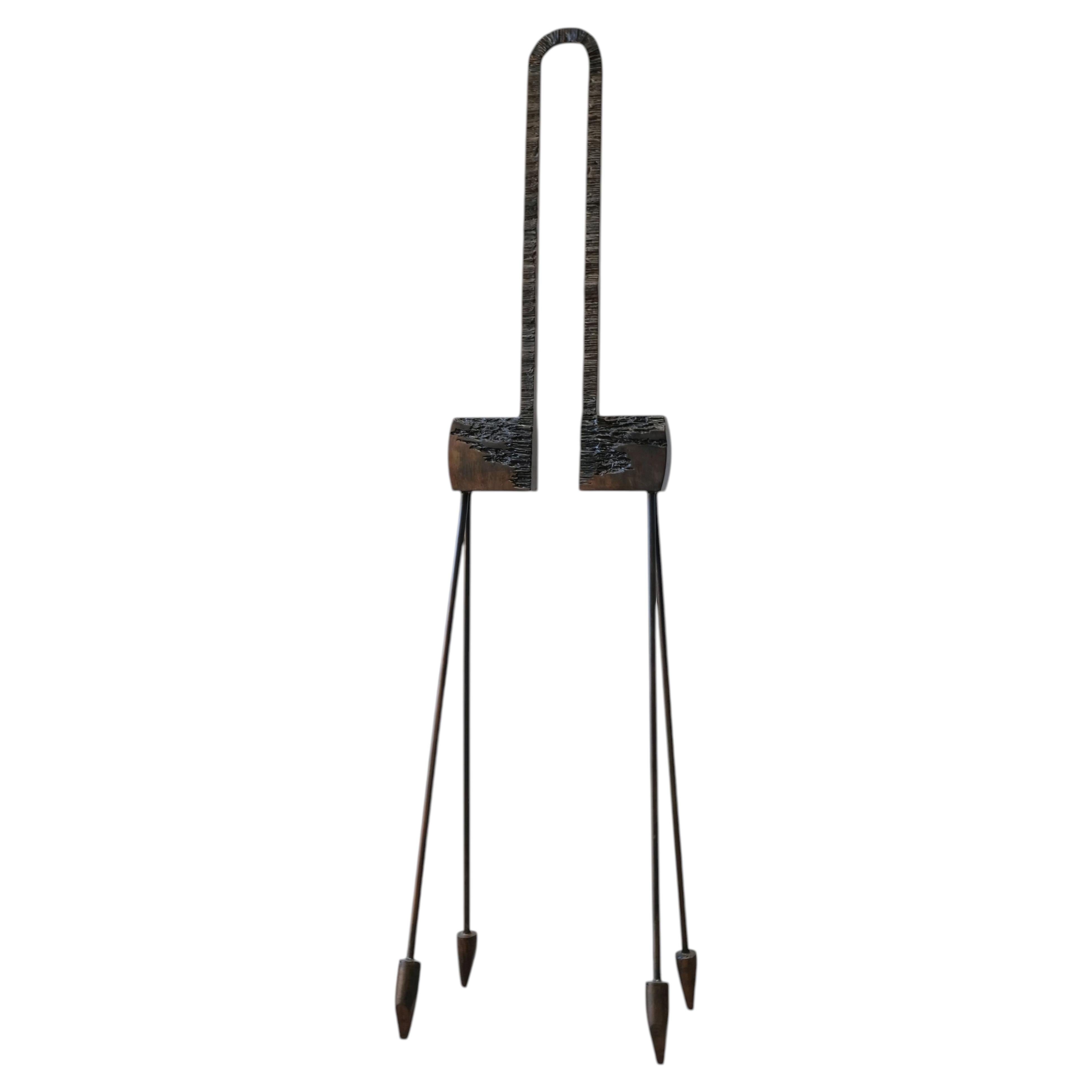 Steel Easel of Enlightenment Abstract Sculpture by Splady Art Studios For Sale