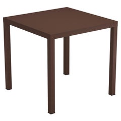 Steel EMU 2/4 Seats Nova Stackable Square Table, Set of 2 Items