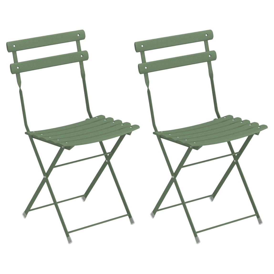 Steel EMU Arc en ciel Folding Chairs, Set of 2 Items For Sale