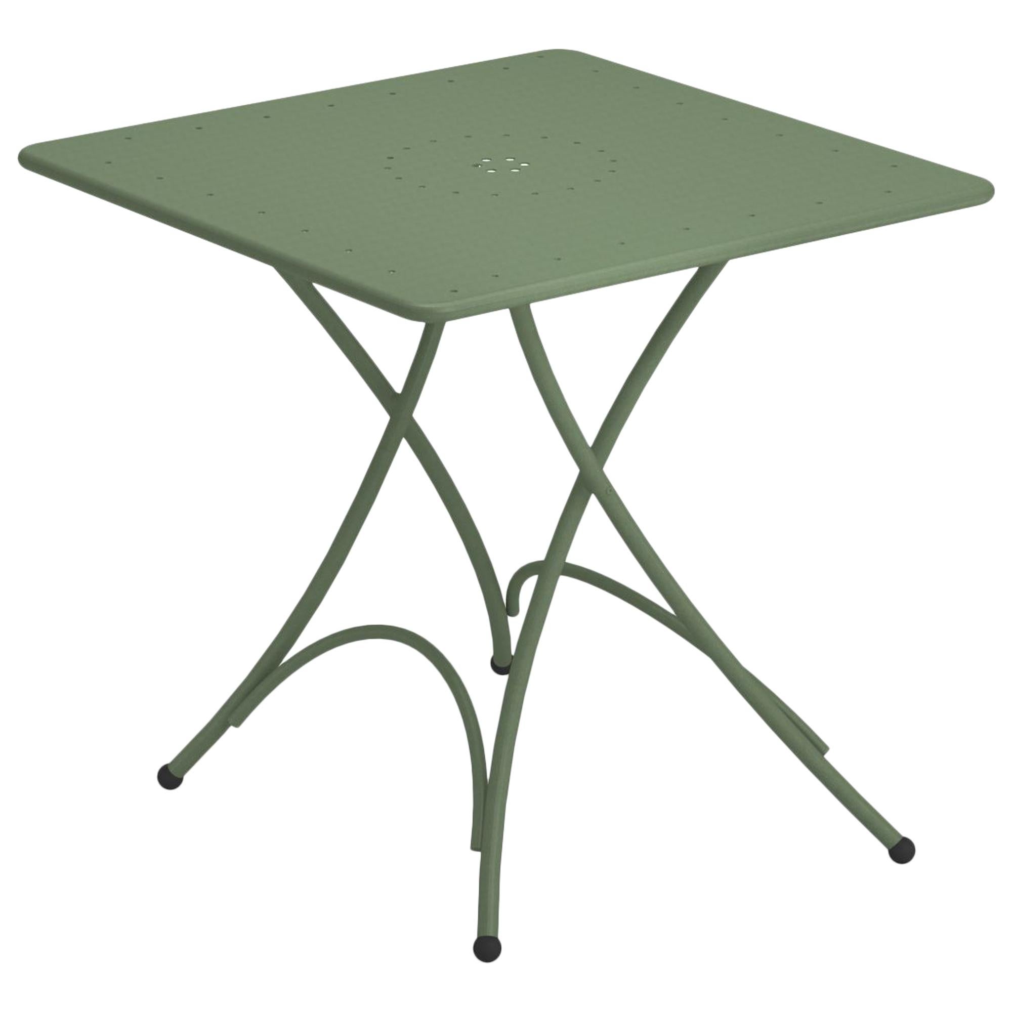 Steel EMU Pigalle 2/4 Seats Folding Square Table For Sale