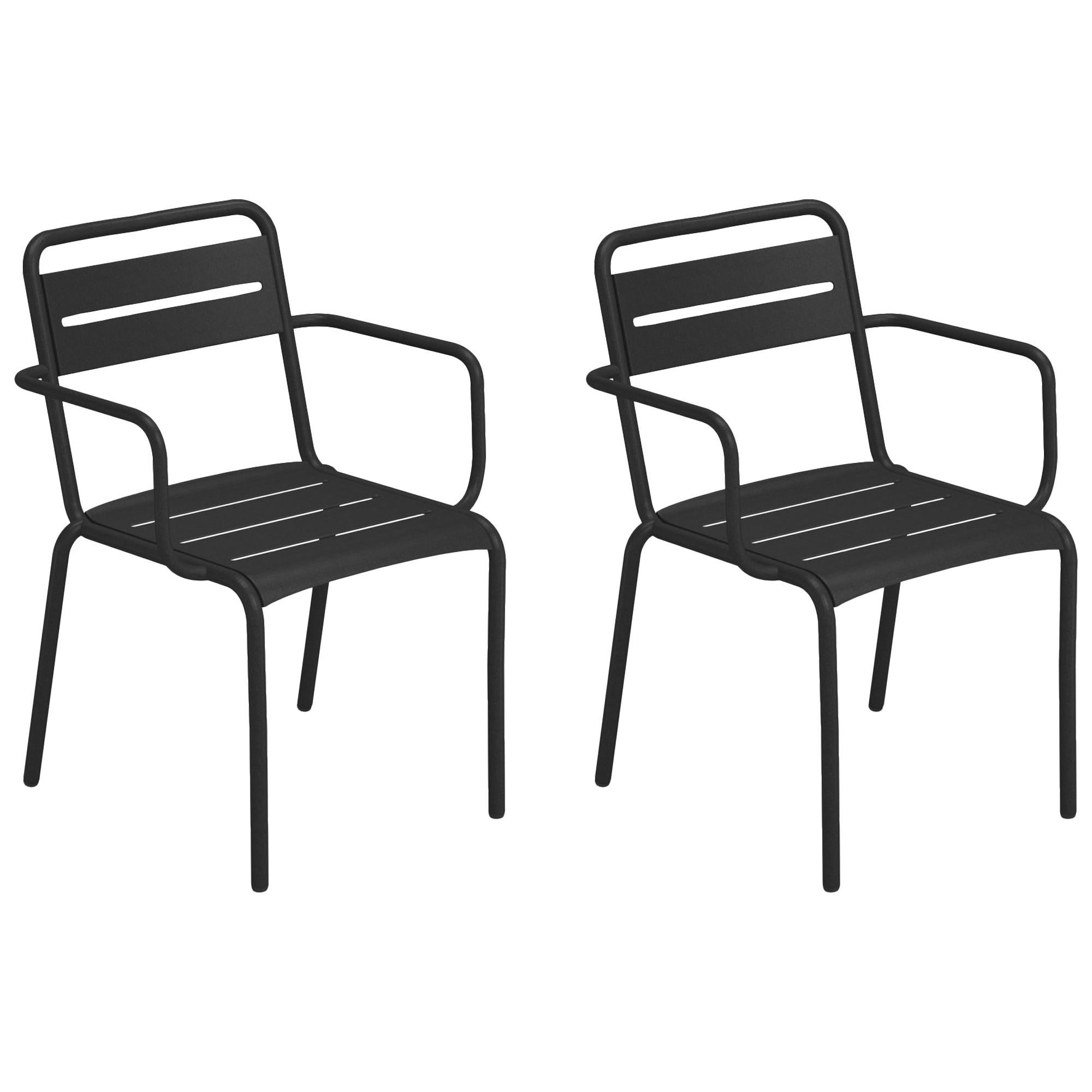 Steel EMU Star Armchair - Set of 2 items For Sale