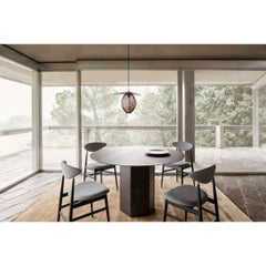 Steel Epic Dining Table by GamFratesi for Gubi in Misty Grey