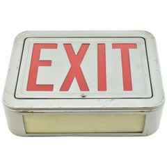Steel Exit Sign, Quantity Available