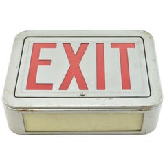 Steel Exit Sign, Quantity Available