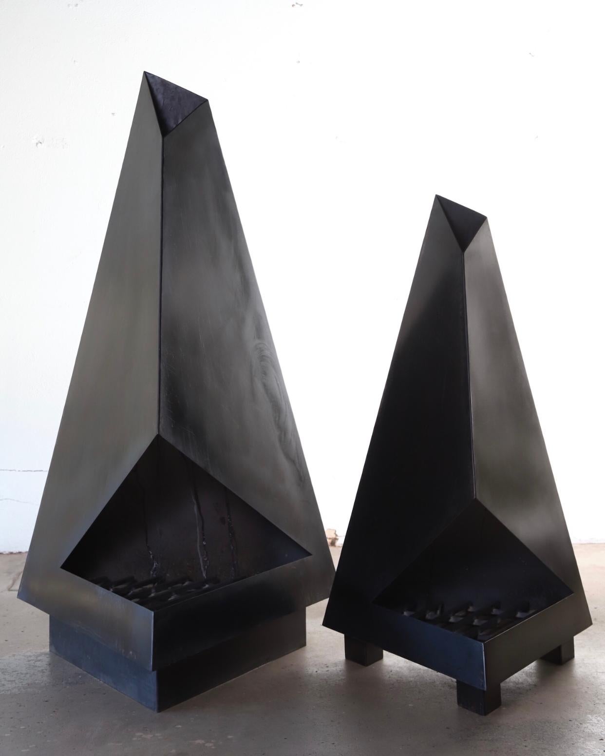 Steel Fire Pit Chiminea Outdoor Fireplace by Koby Knoll Click 1