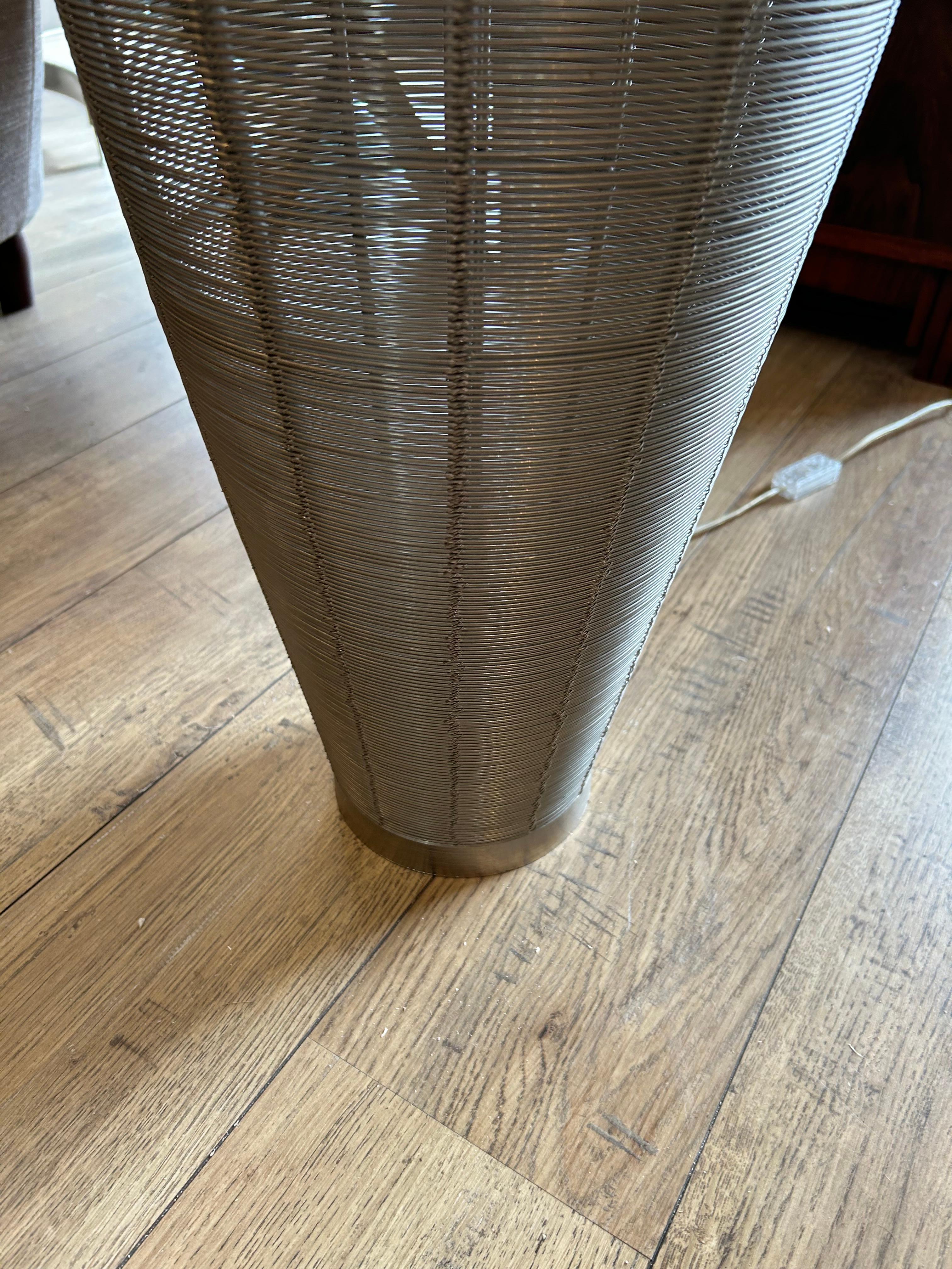 Steel floor light, 1980, French For Sale 3
