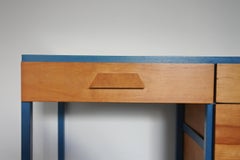 Coiffeuse et commode en acier et érable attribuées à Vista of California, États-Unis
