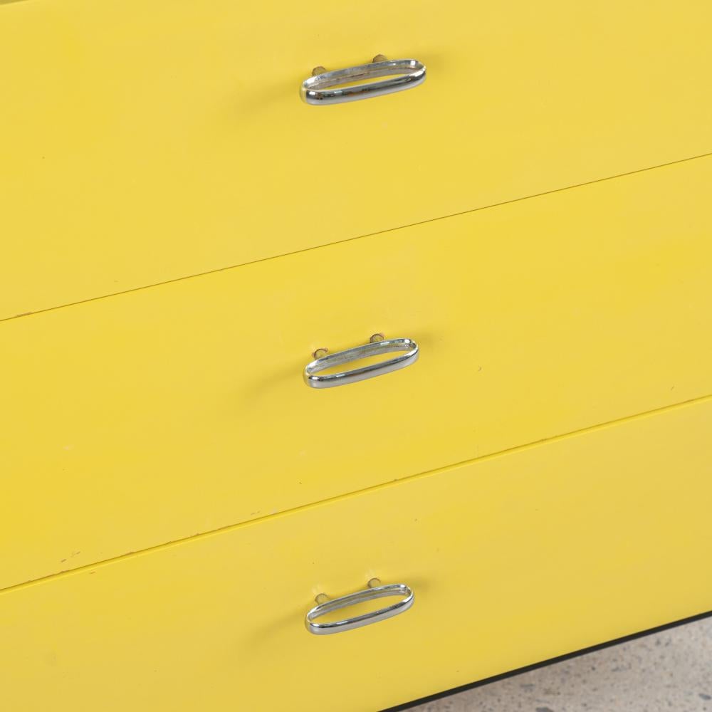 Mid-20th Century Steel Frame Dresser by George Nelson Associates (Yellow) For Sale