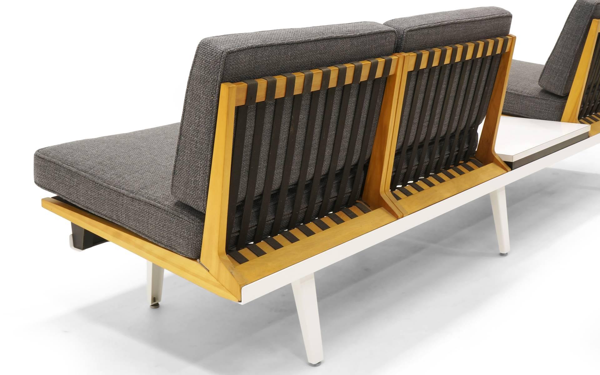 Mid-20th Century Steel Frame Sofa, Bench and Coffee Table by George Nelson for Herman Miller