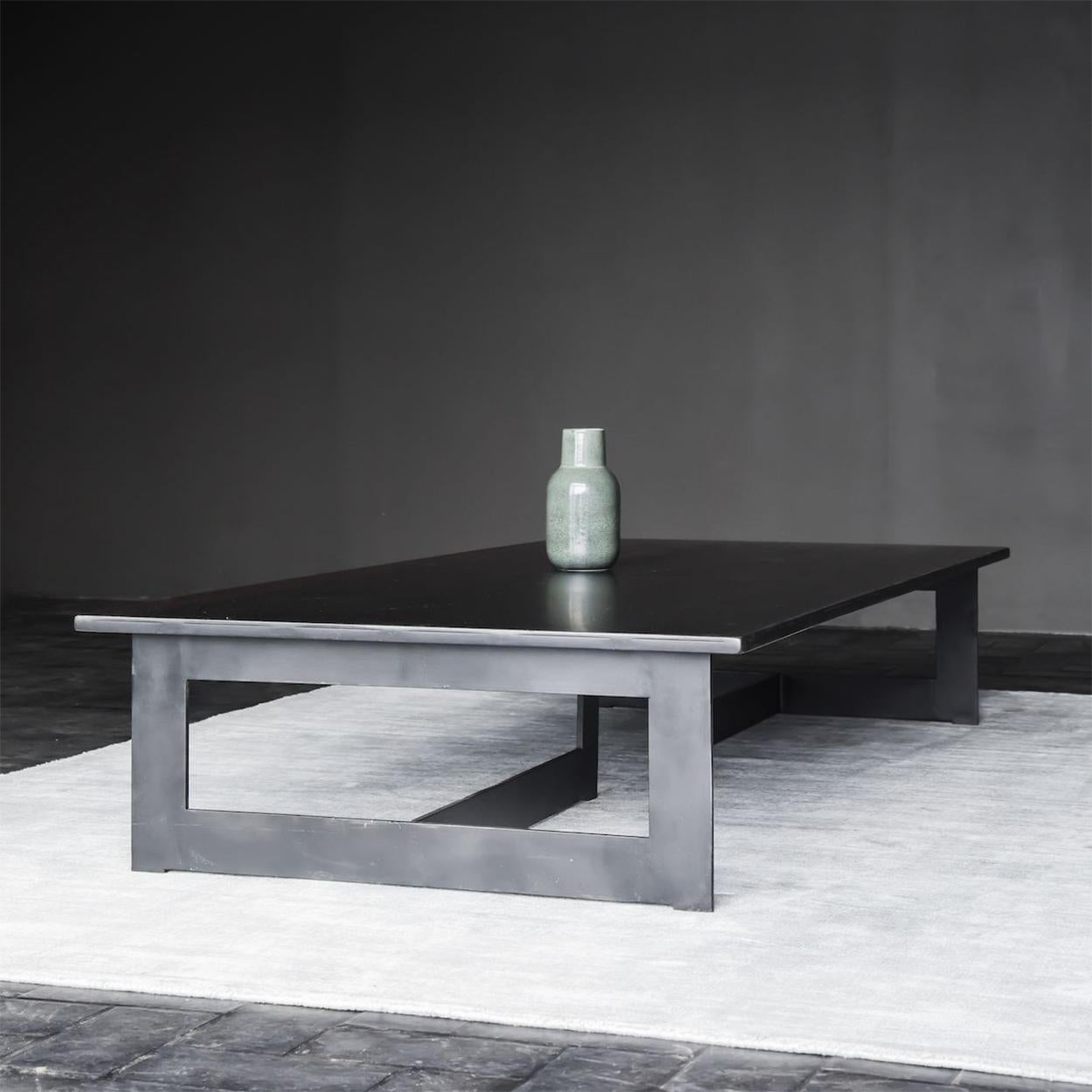 Steel Framed Coffee Table In New Condition For Sale In Paris, FR