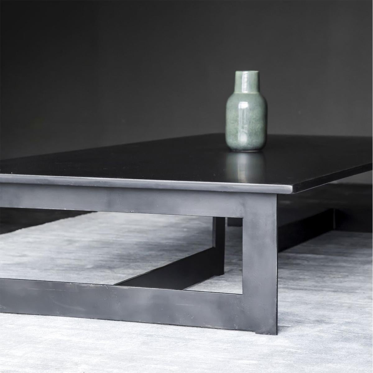 Steel Framed Coffee Table For Sale 1
