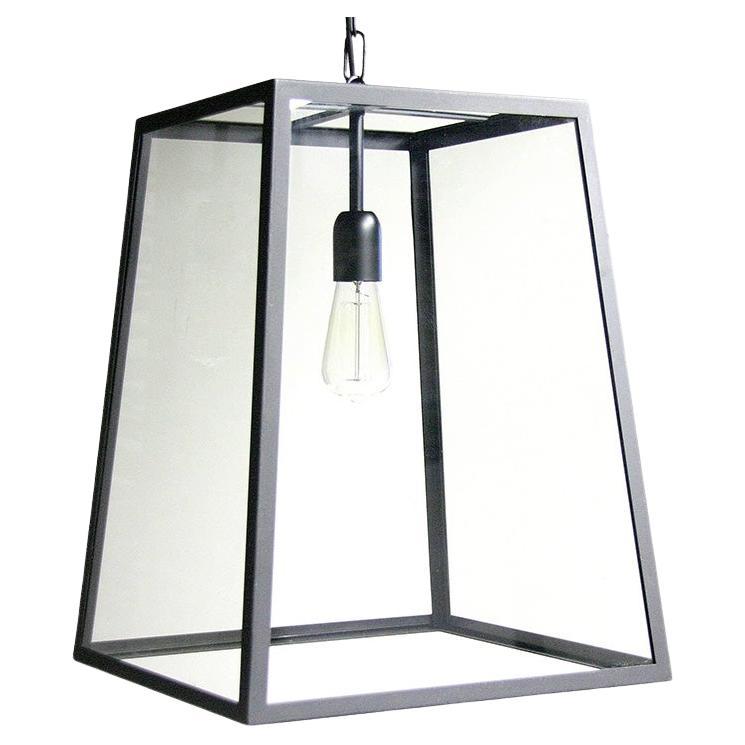 Pendelleuchte aus Stahl und Glas von am designs im Angebot