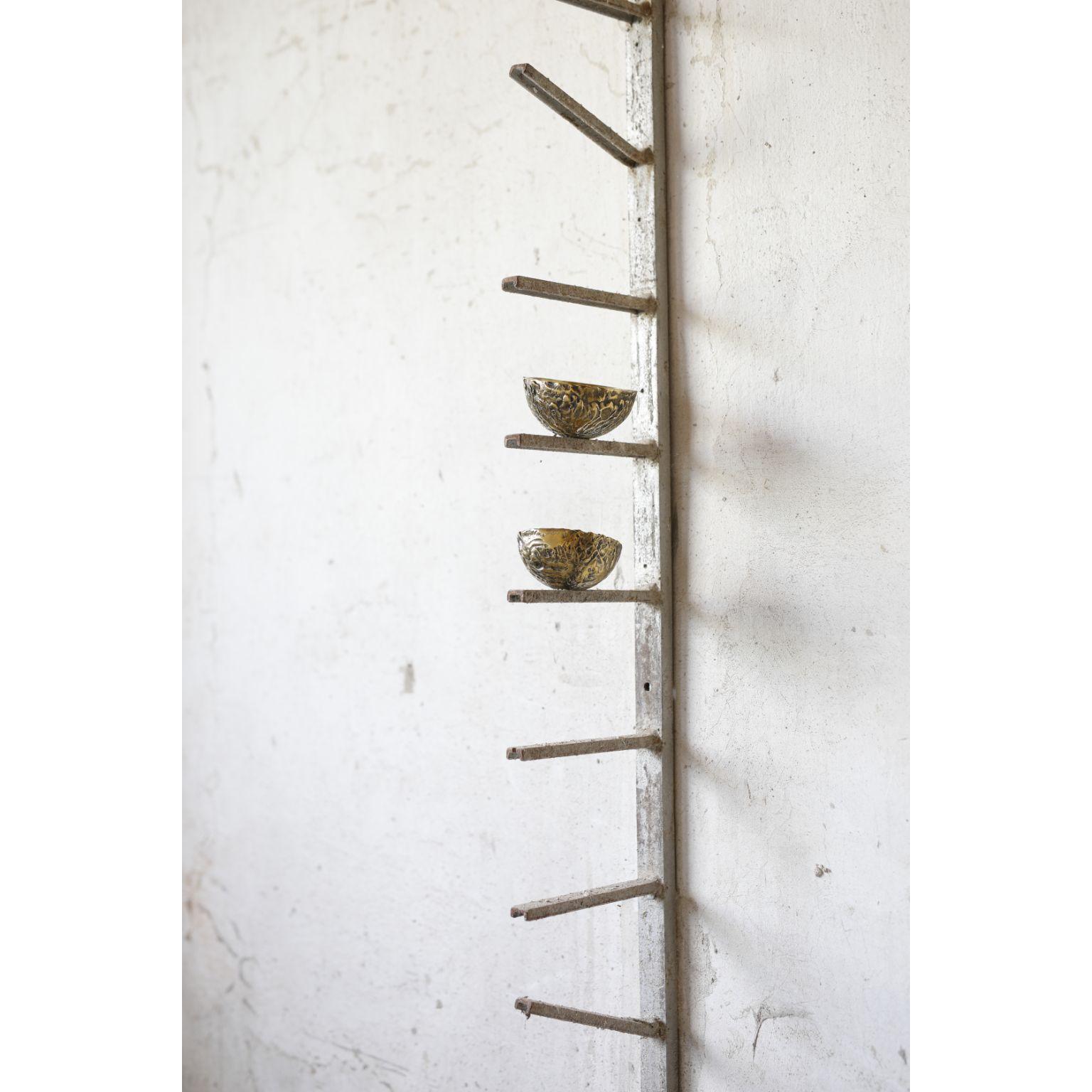 Steel Hand Sculpted Shelf by Samuel Costantini For Sale 4