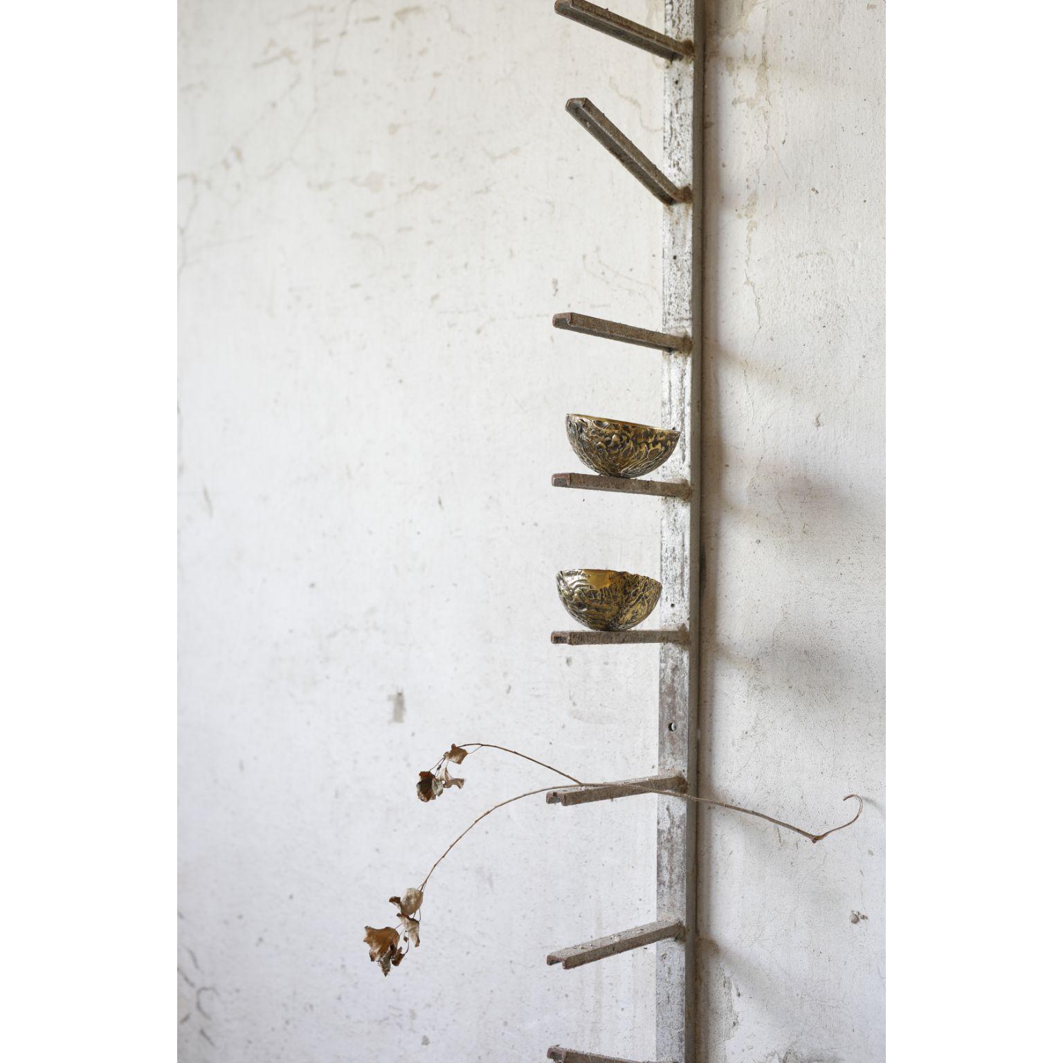 Steel Hand Sculpted Shelf by Samuel Costantini For Sale 5