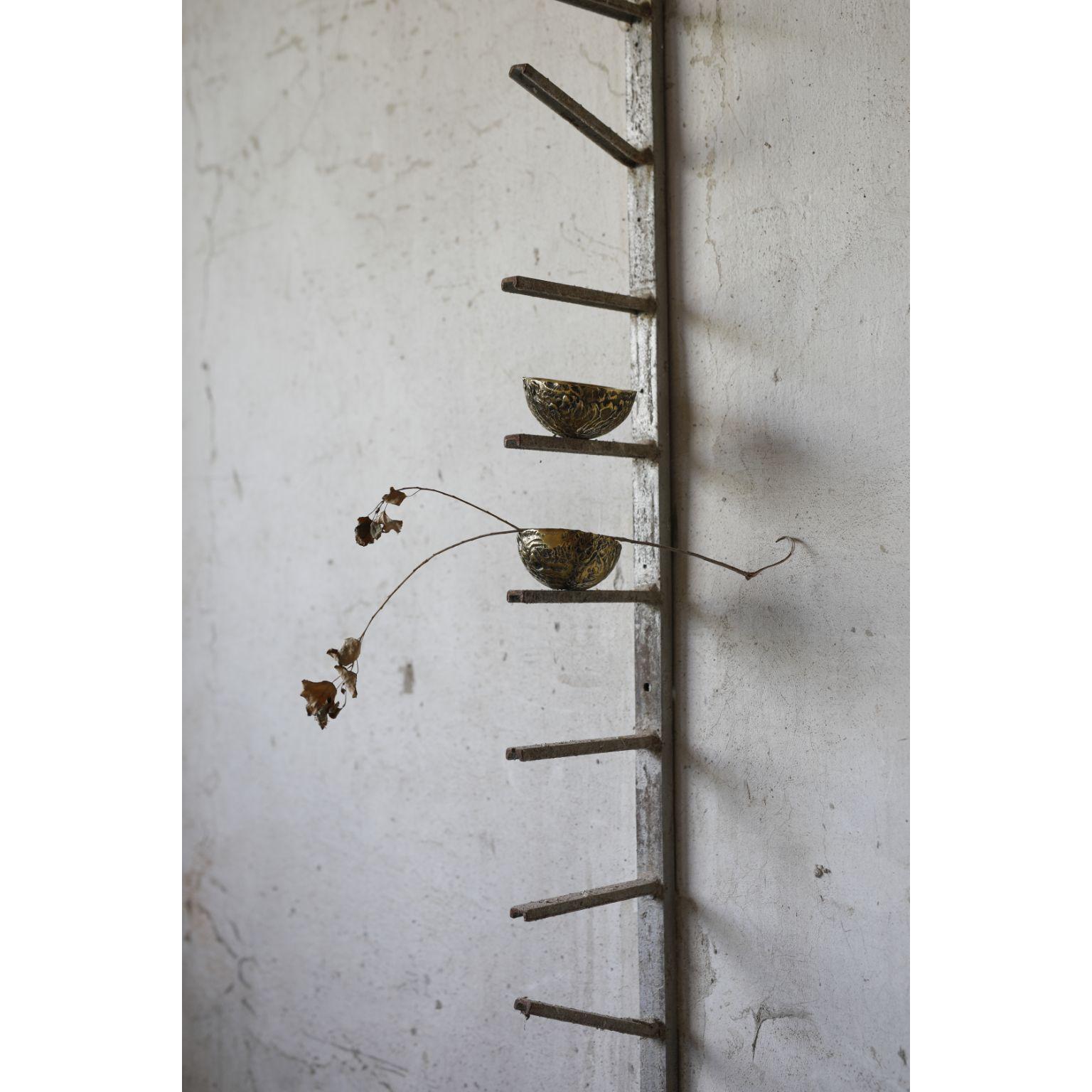 Steel Hand Sculpted Shelf by Samuel Costantini For Sale 7